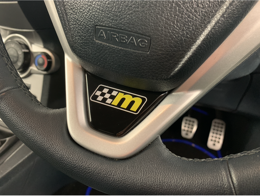 Fiesta Mk7 Mk7.5 Steering Wheel Lower Gel Badge - M Logo