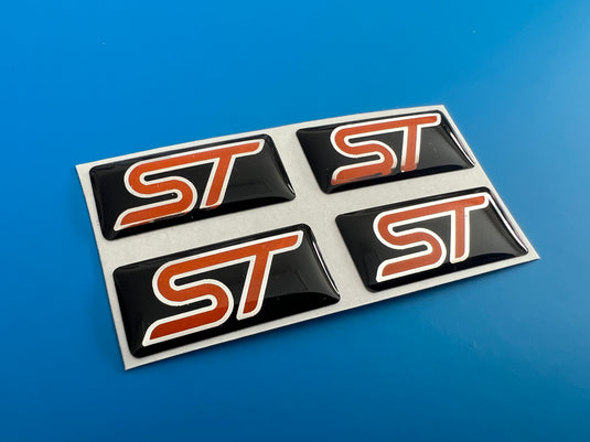 Focus Mk2 ST Wheel Oblong Badges - to suit original RS 19" wheels