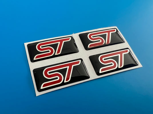 Focus Mk2 ST Wheel Oblong Badges - to suit original RS 19" wheels