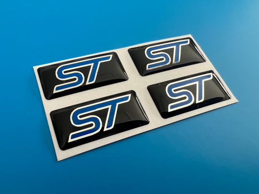 Focus Mk2 ST Wheel Oblong Badges - to suit original RS 19