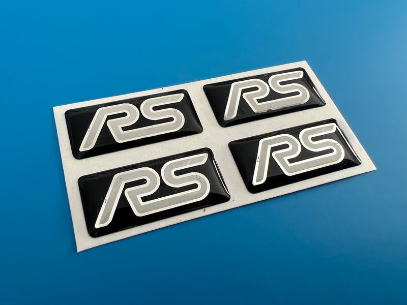 Load image into Gallery viewer, Focus Mk2 RS Wheel Oblong Badges - to suit original 19&quot; wheels
