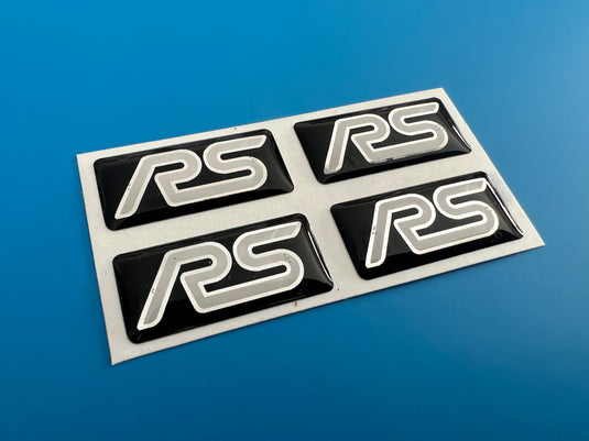 Focus Mk2 RS Wheel Oblong Badges - to suit original 19