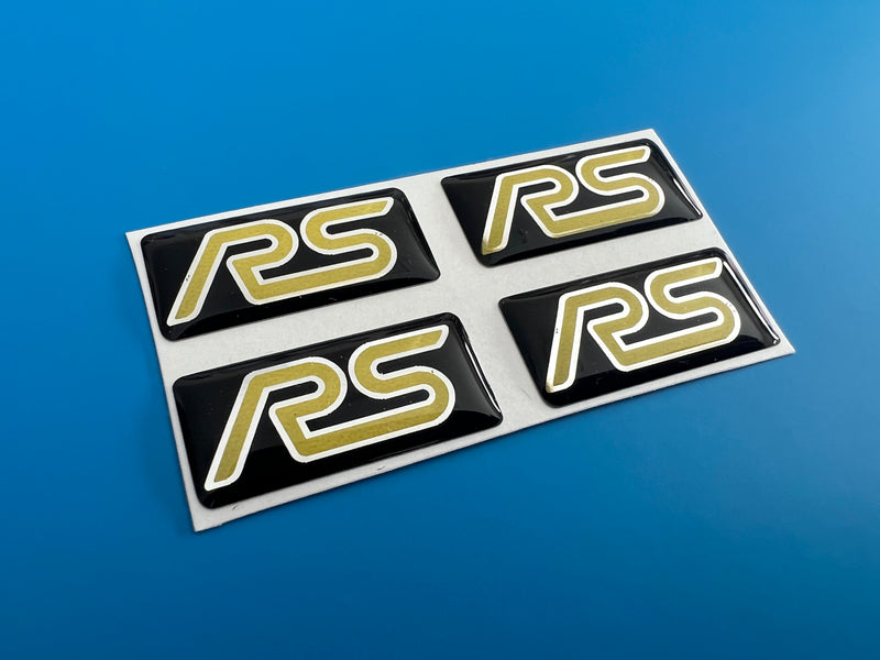 Load image into Gallery viewer, Focus Mk2 RS Wheel Oblong Badges - to suit original 19&quot; wheels
