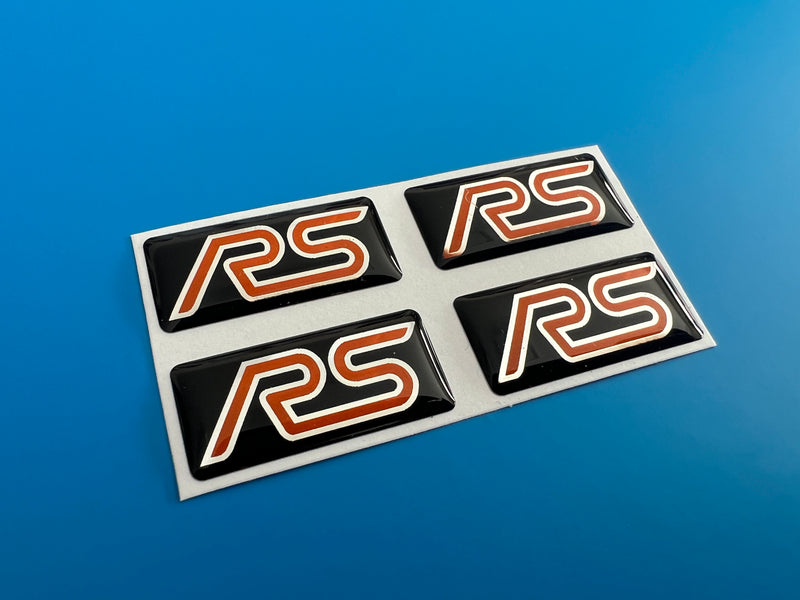 Load image into Gallery viewer, Focus Mk2 RS Wheel Oblong Badges - to suit original 19&quot; wheels
