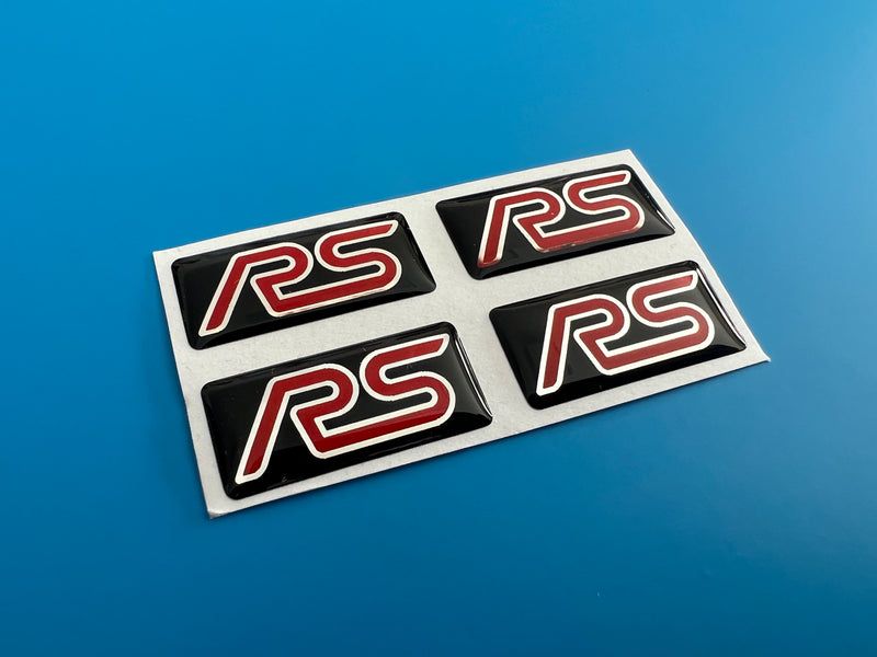 Load image into Gallery viewer, Focus Mk2 RS Wheel Oblong Badges - to suit original 19&quot; wheels
