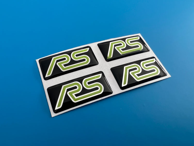 Load image into Gallery viewer, Focus Mk2 RS Wheel Oblong Badges - to suit original 19&quot; wheels
