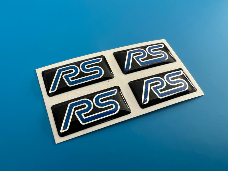 Load image into Gallery viewer, Focus Mk2 RS Wheel Oblong Badges - to suit original 19&quot; wheels
