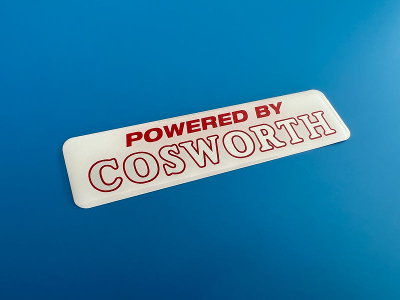 Load image into Gallery viewer, Powered by Cosworth Gel Badges
