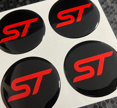ST Wheel Centre Gel Badges - Set of 4