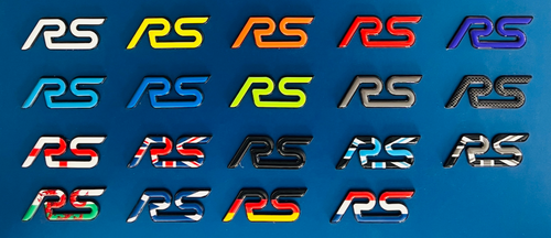 RS Replacement Black Badges with Gel Insert