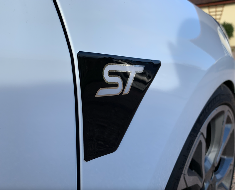 Load image into Gallery viewer, Fiesta Mk8 Mk8.5 ST Wing GEL Badges - PAIR
